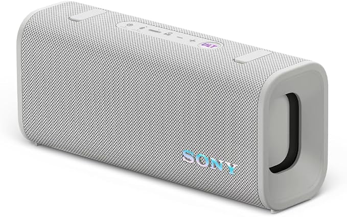 Sony ULT Field 3 Wireless Portable Bluetooth Speaker, IP67 Waterproof, Dustproof, Rustproof, and Shockproof with Enhanced Bass, 24 Hour Battery and Shoulder Strap, Off White