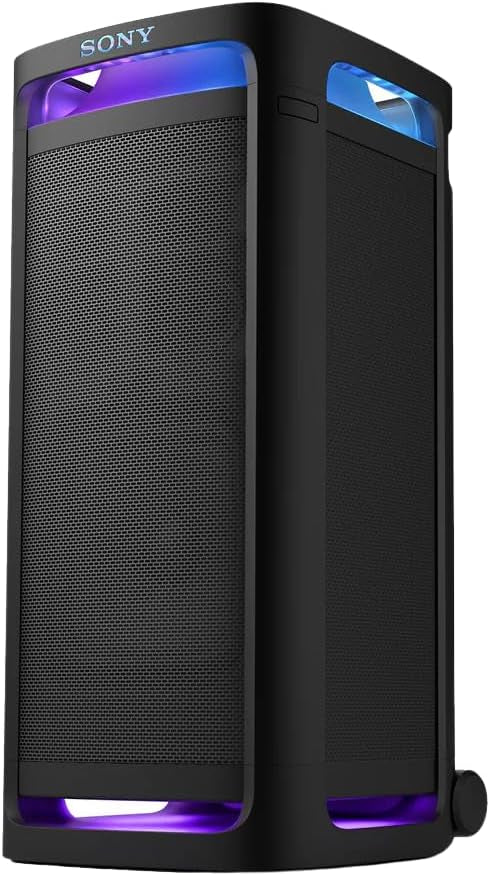 Sony ULT TOWER 9 Party Speaker, Powerful BASS, 360º Party Sound and Light, 25hrs Battery life, Karaoke, TV Sound Booster, Multipoint Connection