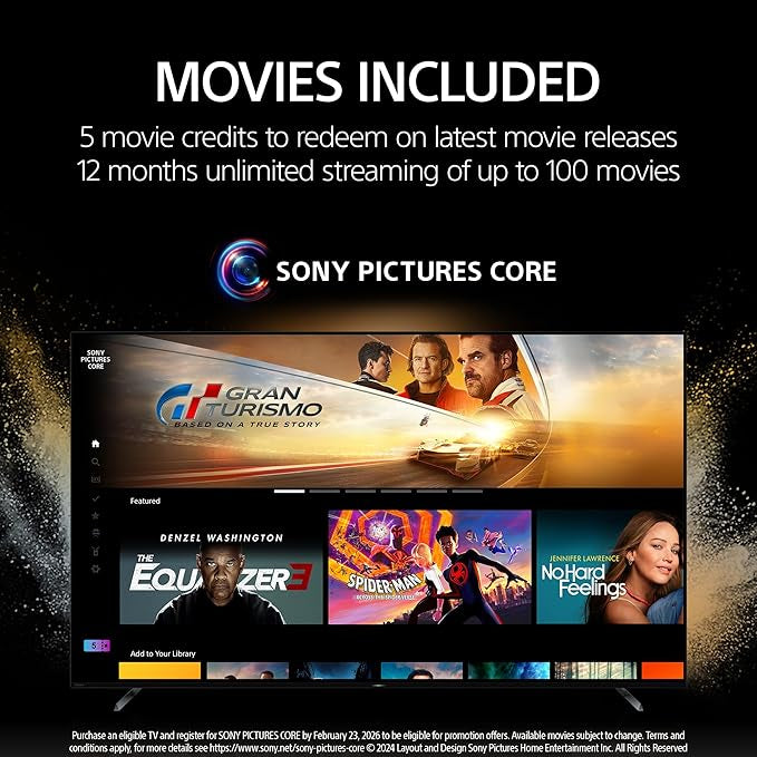 Sony Bravia 3 65 Inch, 4K HDR Smart TV, Google TV with Dolby Vision Atmos, PS5 Gaming, 2024 UAE Model