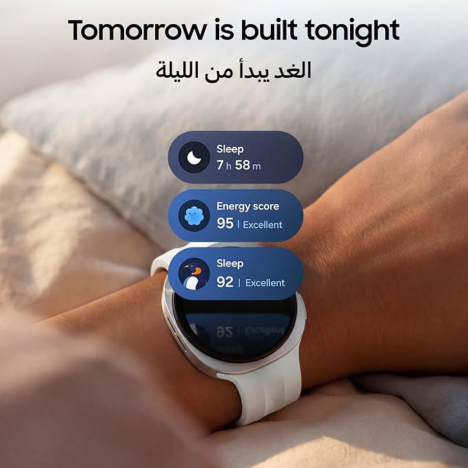 Samsung Galaxy Watch9 Cream, 40mm, Bluetooth, Slimness, Comfort fit, Signature Cushion Design, Personalized Sleep Experience,Health Coaching, 2 Years Extended Warranty (UAE Version)(Amazon Exclusive)