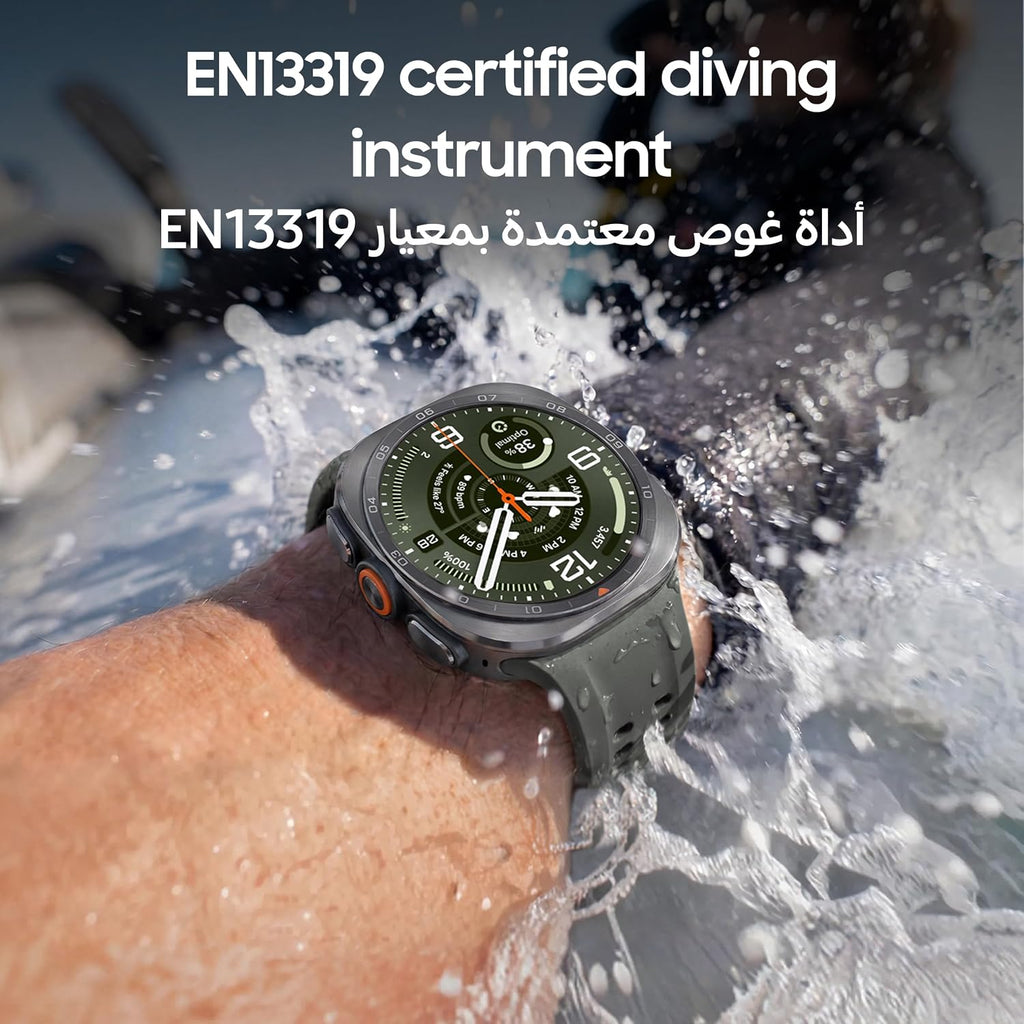 Samsung Galaxy Watch Ultra2 Titanium Silver, 47mm, Bluetooth, Rugged Luxury design, 800 mAh Battery, Fast Charging,Energy Score, 2 Years Manufacturer Extended Warranty (UAE Version)(Amazon Exclusive)