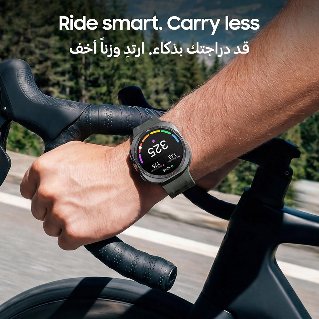 Samsung Galaxy Watch Ultra2 Titanium Silver, 47mm, Bluetooth, Rugged Luxury design, 800 mAh Battery, Fast Charging,Energy Score, 2 Years Manufacturer Extended Warranty (UAE Version)(Amazon Exclusive)