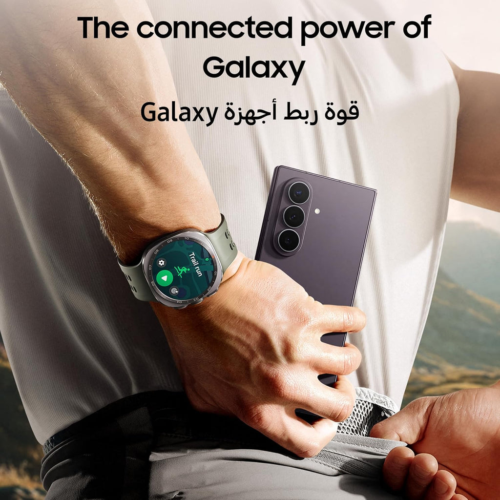 Samsung Galaxy Watch Ultra2 Titanium Silver, 47mm, Bluetooth, Rugged Luxury design, 800 mAh Battery, Fast Charging,Energy Score, 2 Years Manufacturer Extended Warranty (UAE Version)(Amazon Exclusive)