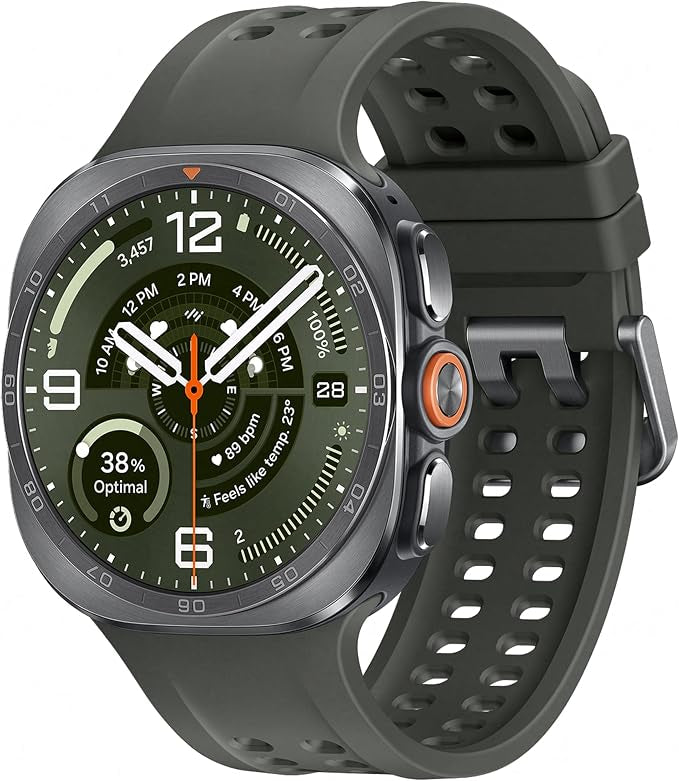 Samsung Galaxy Watch Ultra2 Titanium Silver, 47mm, Bluetooth, Rugged Luxury design, 800 mAh Battery, Fast Charging,Energy Score, 2 Years Manufacturer Extended Warranty (UAE Version)(Amazon Exclusive)