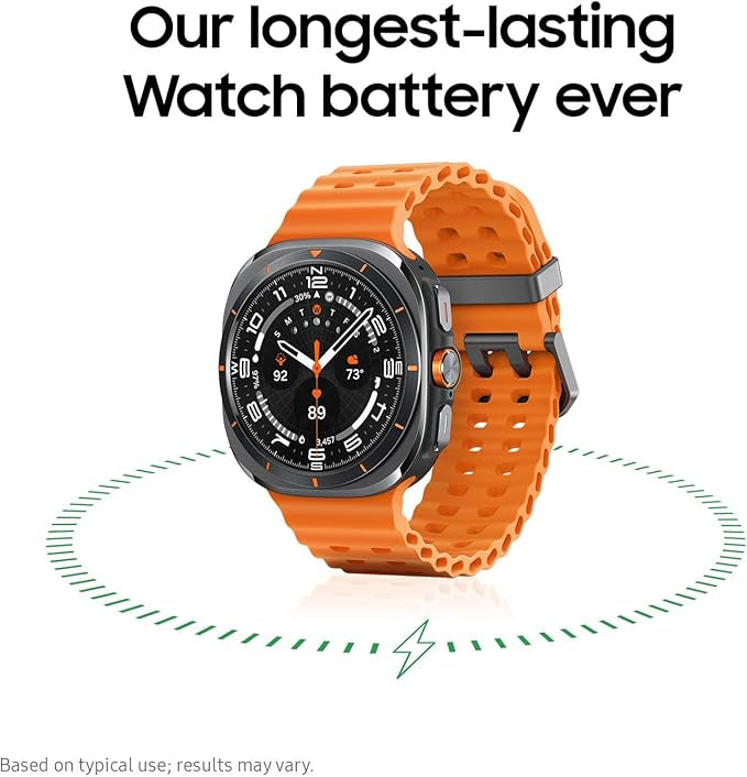 Samsung Galaxy Watch Ultra (2025) 47mm LTE Smartwatch, Titanium Casing, Advanced Sleep Coaching, Running Coach, Energy Score, Heart Rate Tracking, GPS, Titanium Blue