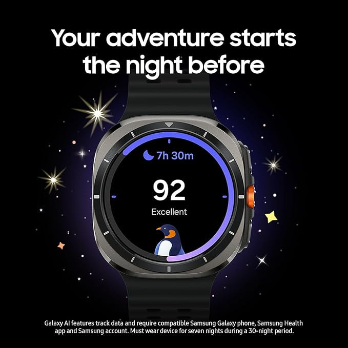 Samsung Galaxy Watch Ultra (2025) 47mm LTE Smartwatch, Titanium Casing, Advanced Sleep Coaching, Running Coach, Energy Score, Heart Rate Tracking, GPS, Titanium White [US Version, 2 Yr Warranty] | Titanium Casing, Advanced Sleep Coaching, Running Coach, E