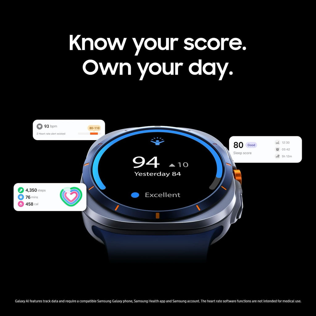 Samsung Galaxy Watch Ultra (2025) 47mm LTE Smartwatch, Titanium Casing, Advanced Sleep Coaching, Running Coach, Energy Score, Heart Rate Tracking, GPS, Titanium Blue