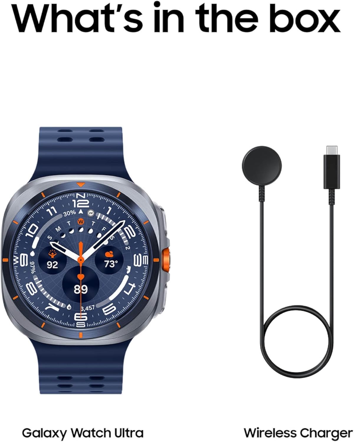 Samsung Galaxy Watch Ultra (2025) 47mm LTE Smartwatch, Titanium Casing, Advanced Sleep Coaching, Running Coach, Energy Score, Heart Rate Tracking, GPS, Titanium Blue