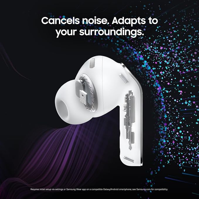 Samsung Galaxy Buds4 Pro, Black, Real Metal Blade, 2-way Speaker & Dual Amp, Enhanced ANC, Adaptive Noise Control, Seamless Connection (UAE Version)