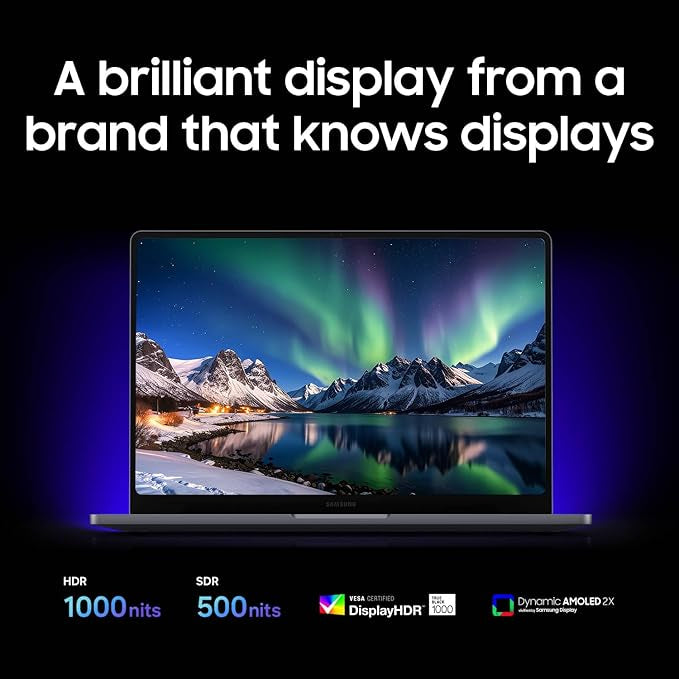 Samsung 16” Galaxy Book6 Ultra U7 PC Laptop Computer, NVIDIA 5060 Intel Processor, 32GB/1TB, Dynamic AMOLED 2X Display, Advanced Cooling, Slim, 2 Year Warranty, Gray