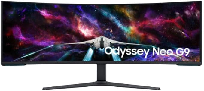 Samsung G95NC Neo 57-Inch Odyssey Curved Gaming Monitor, 240hz Refresh Rate, Dual UHD Monitor, 1ms GTG, Local Warranty
