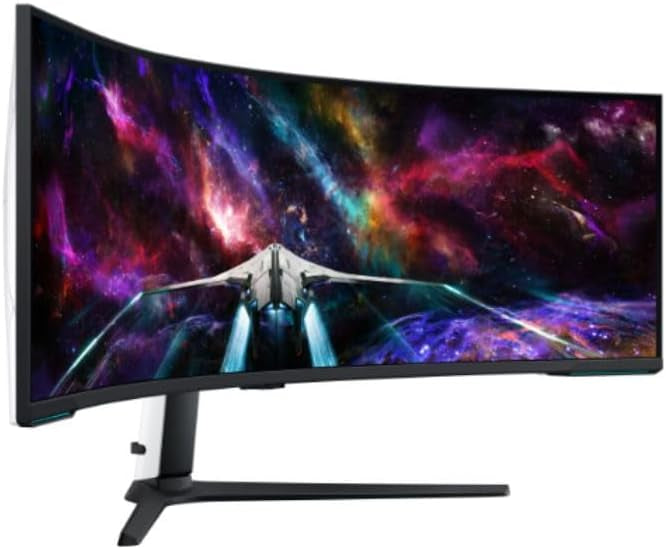Samsung G95NC Neo 57-Inch Odyssey Curved Gaming Monitor, 240hz Refresh Rate, Dual UHD Monitor, 1ms GTG, Local Warranty