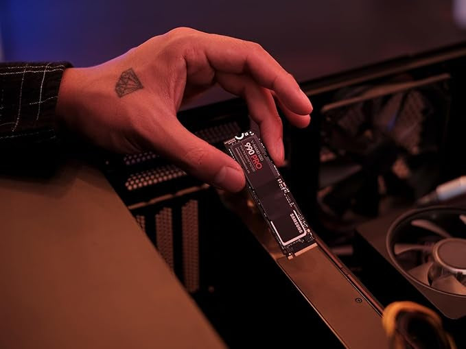SAMSUNG 990 PRO SSD 2TB PCIe 4.0 M.2 2280 Internal Solid State Hard Drive, Seq. Read Speeds Up to 7,450 MB/s for High End Computing, Gaming, and Heavy Duty Workstations, MZ-V9P2T0B/AM
