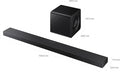 Samsung Q-series Soundbar, QS700F, 3.1.2 ch, Subwoofer, Convertible Fit, True 3.1.2ch Sound, Wireless Dolby Atmos, Q-Symphony, HW-QS700F/ZN (2025 - UAE Version)