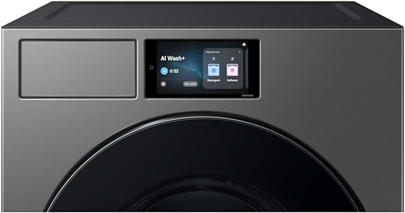 Samsung Bespoke AI Laundry Washer 26kg with 7" LCD Display Intuitive control AI Home - WF90F26ADSGU (UAE version)